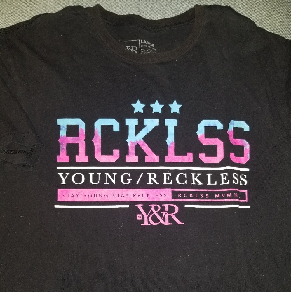 Young & Reckless Black Graphic Tee